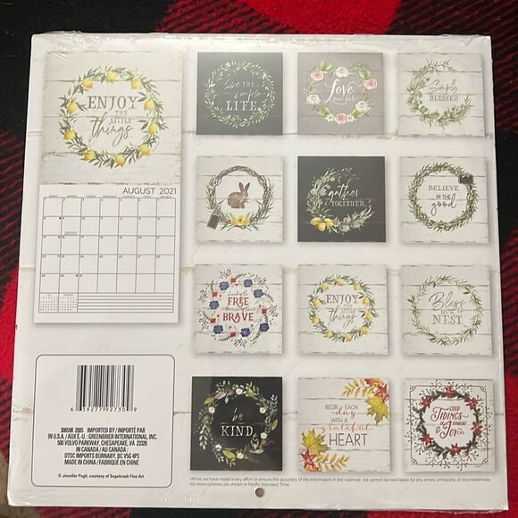 NWT 2021 simply blessed Calendar - Picture 2 of 3